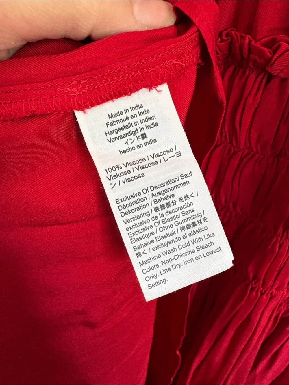 J. Crew Red Maxi Smocked Sundress - Picture 8 of 9